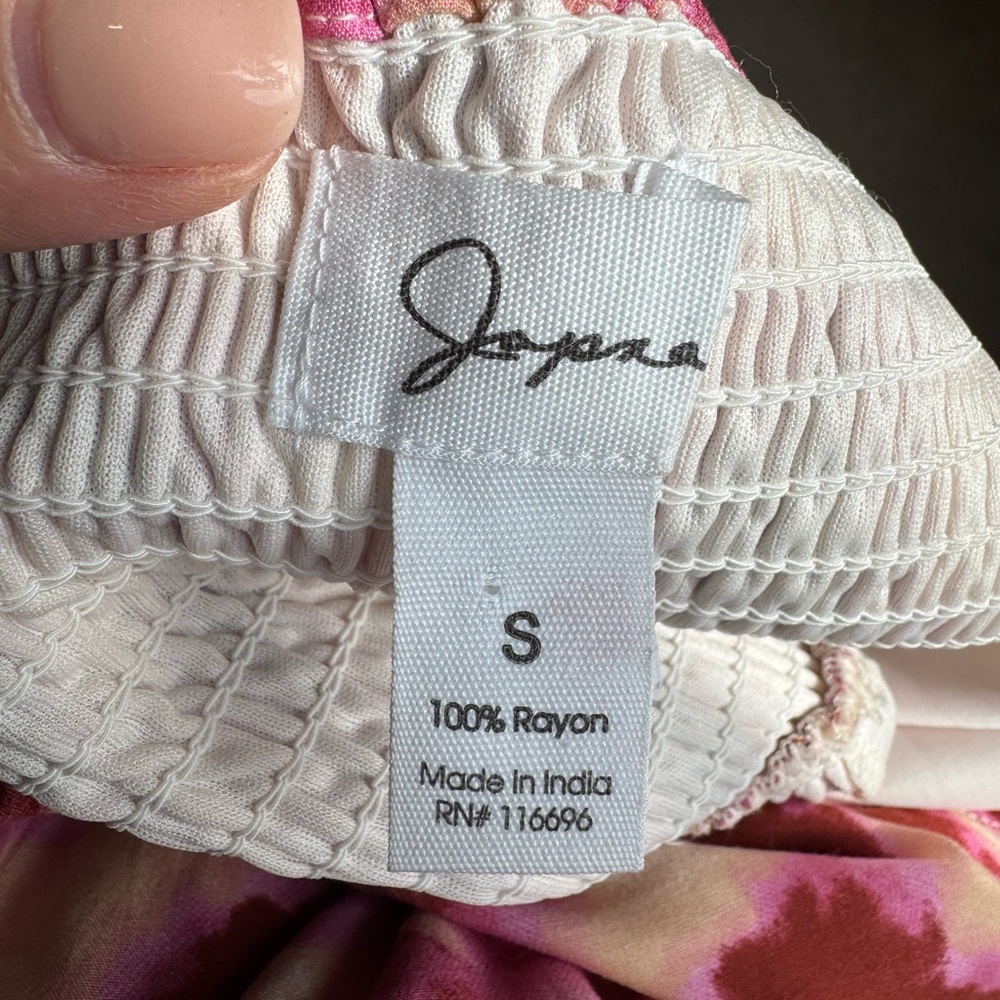 Off-white, pink & red sundress. Lightweight and easy! - Picture 3 of 3